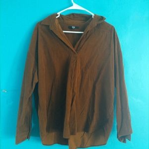 Uniqlo Corduroy Popover Shirt